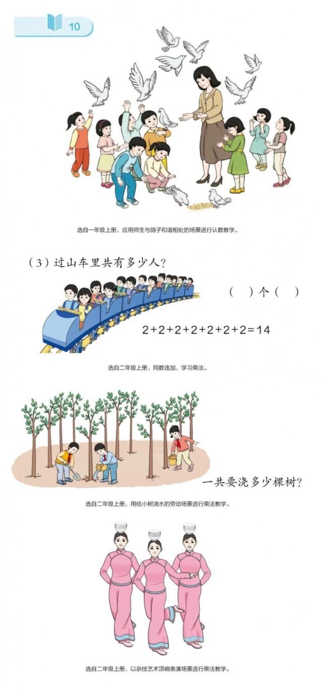 小学数学教材插图改了吗_小学数学教材插图的类型和作用