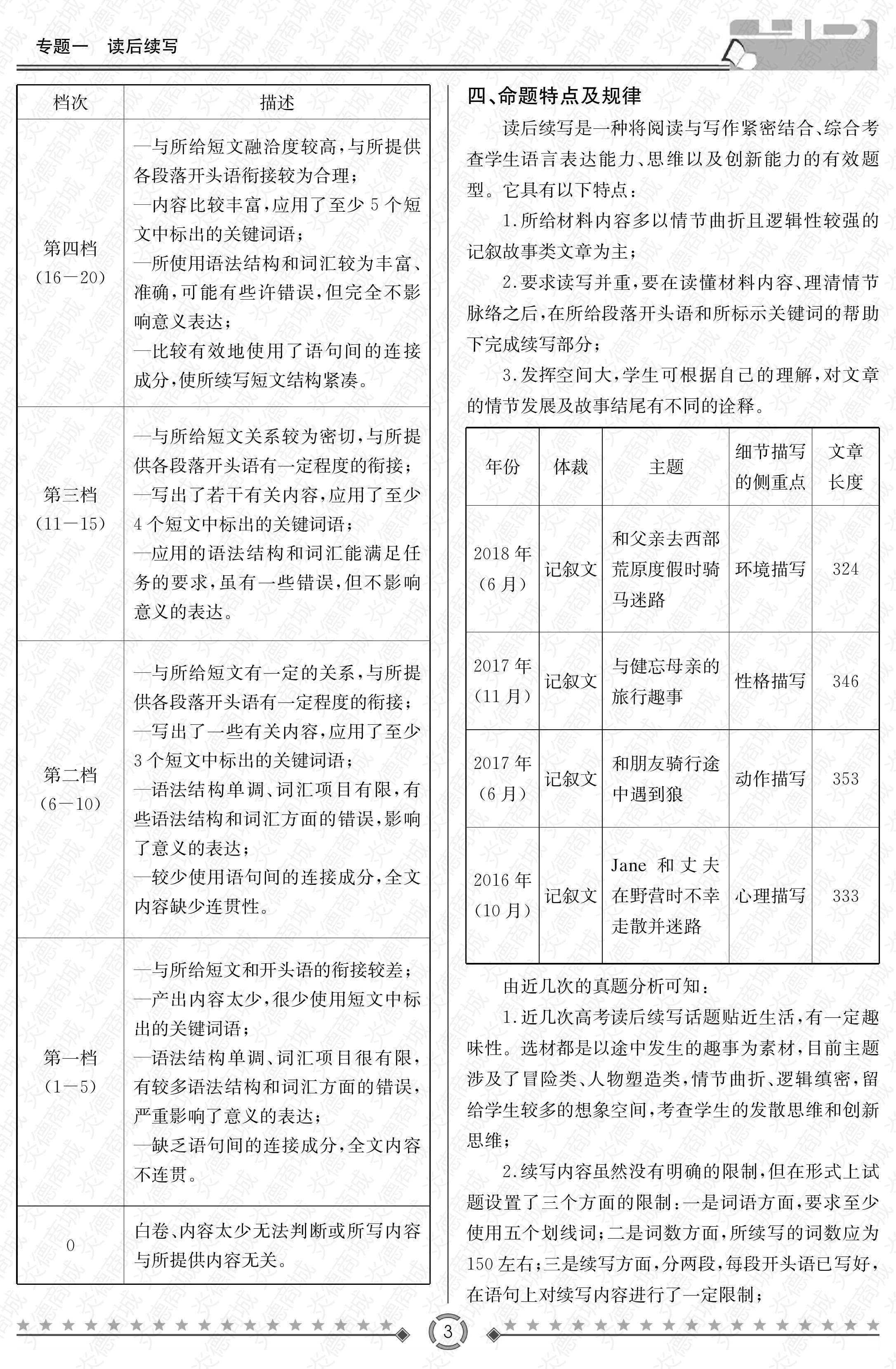 高中英语作文评分标准及评分细则表_高中英语作文评分标准及评分细则