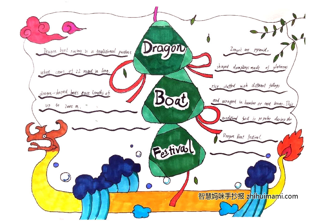 端午节英语手抄报a3(端午节英语手抄报a3内容)