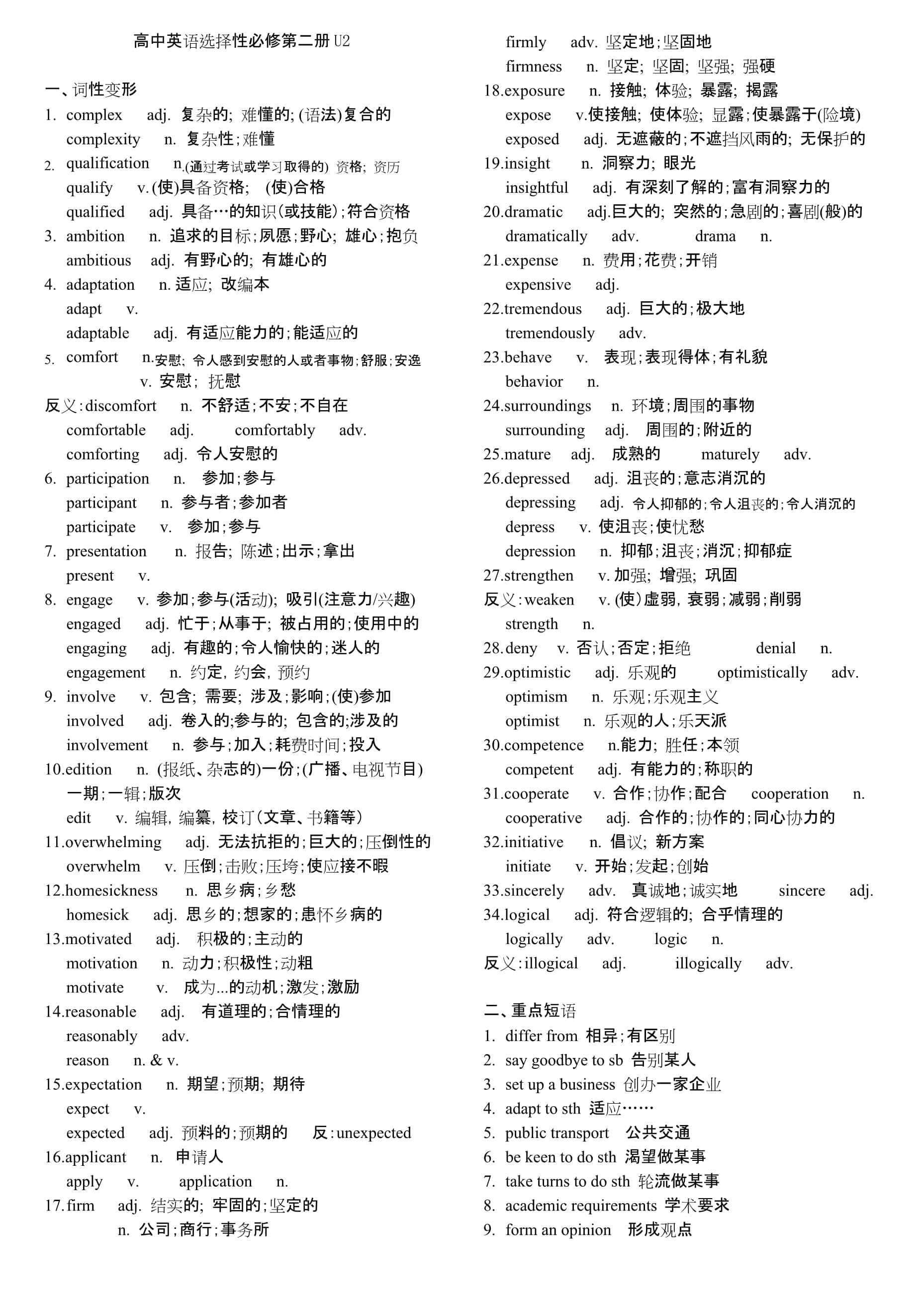 高中英语人教版短语txt_新版人教版高中英语单词及短语