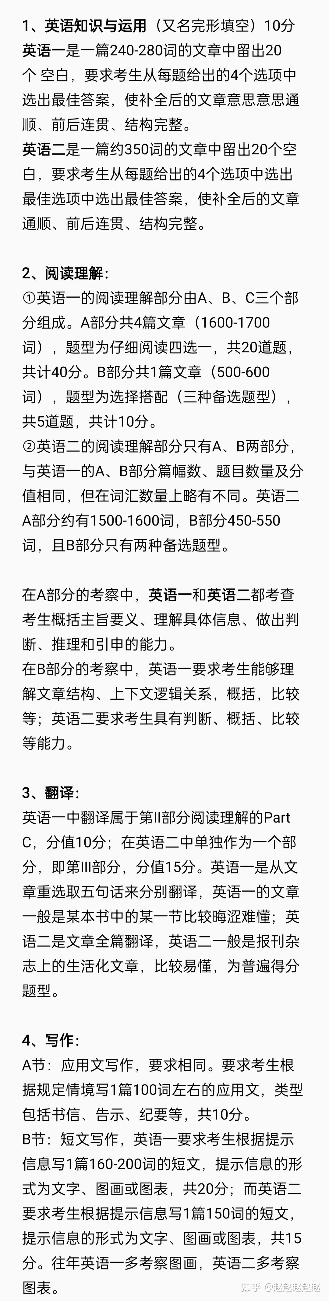 考研英语二试题类型以及分数(考研英语二题型包括和分值)