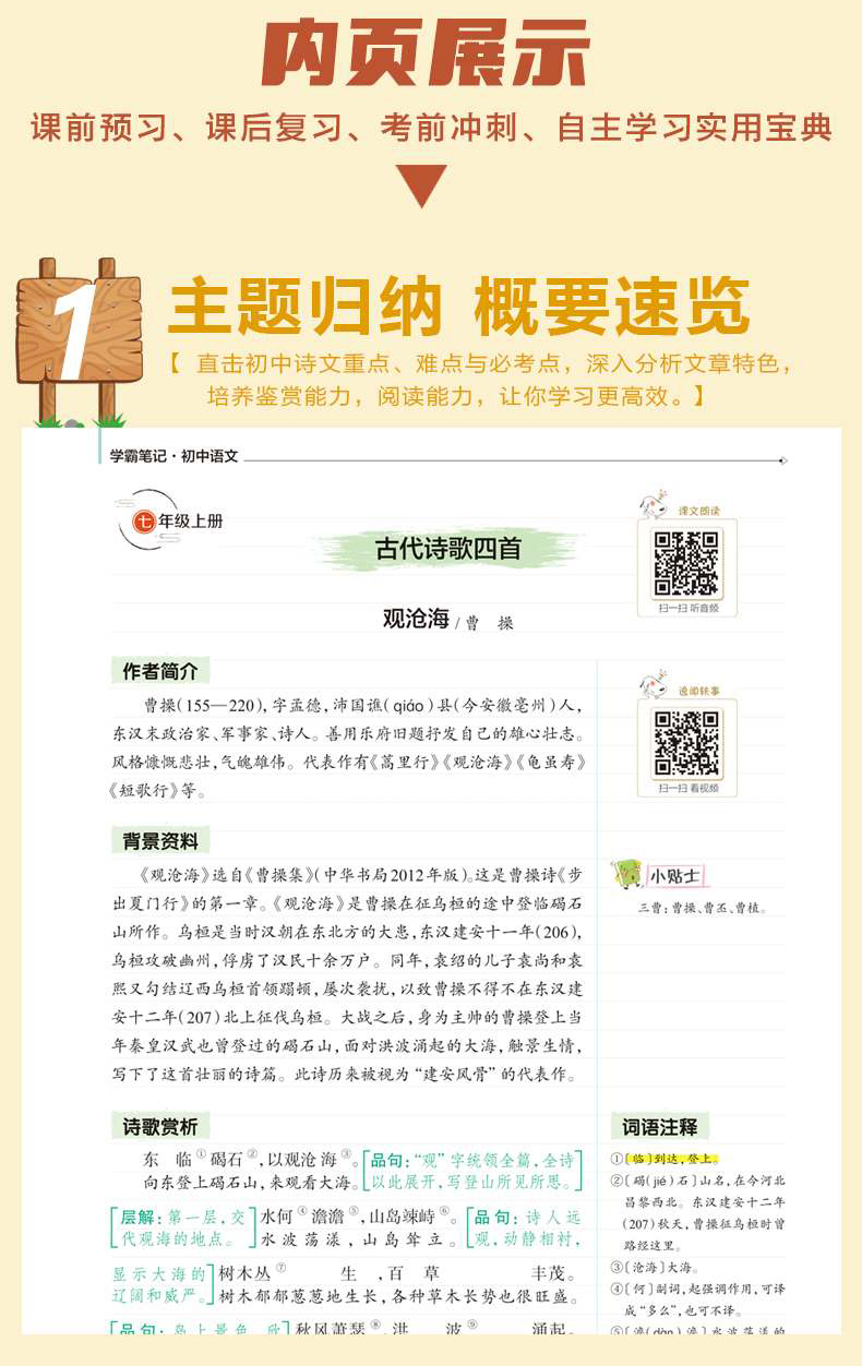 初中语文七年级下册人教版笔记(初中语文七年级下册人教版笔记电子版)