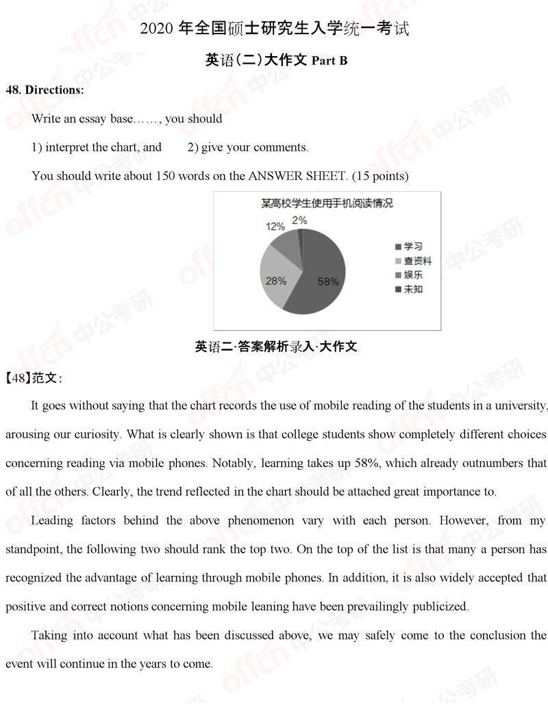 英语二大作文模板_英语二大作文模板多少分