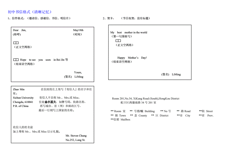 口头通知英语作文格式的简单介绍